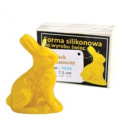 Silikonová forma Lysoň - velikonoční zajíc 7,5 cm